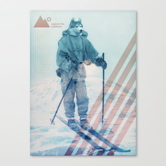 Husky Exploration Canvas Print