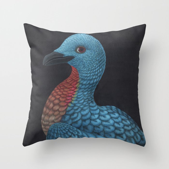 Passenger Pigeon (Ectopistes migratorius) Throw Pillow