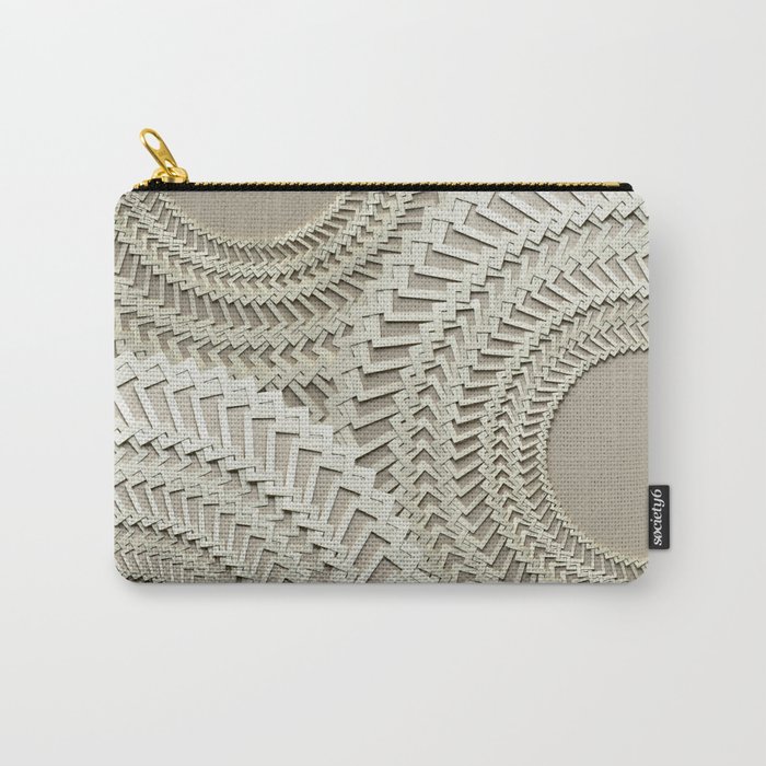 Ivory Mandala Carry-All Pouch