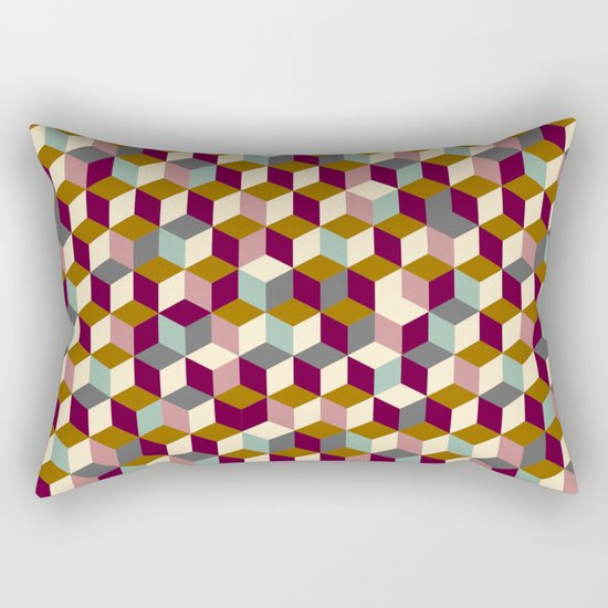 Cubic Pattern Rectangular Pillow