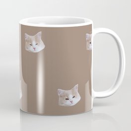 omochi cat monogram illustration version brown Coffee Mug