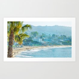 CoastLine Laguna Beach Art Print | Black And White, Usa, Southerncalifornia, Mainbeachlaguna, Photo, Digital, California, Pacificocean, Lagunabeach, Beachcity 