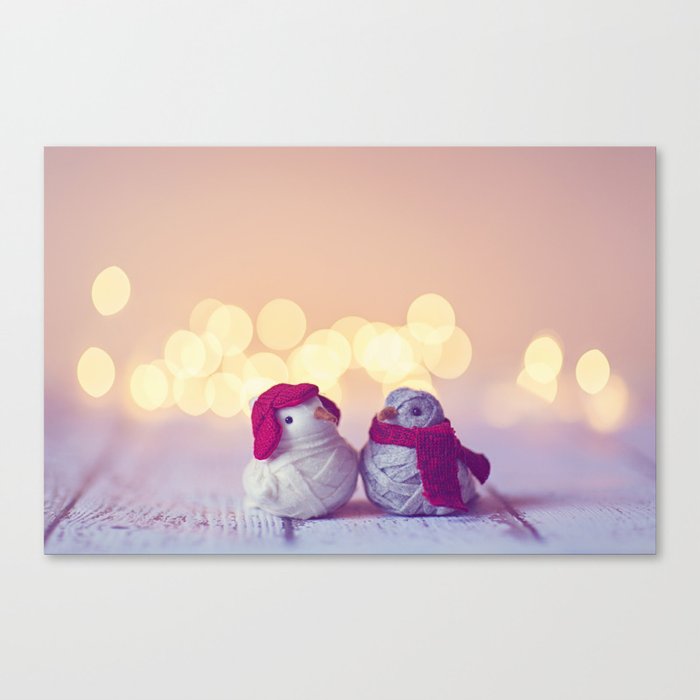 Happy Holidays, Christmas and Winter Photography Canvas Print