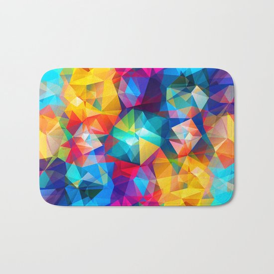Summer Triangles Bath Mat