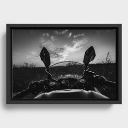 Black Rabbit 01 Framed Canvas