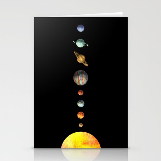 The Solar System Stationery Cards