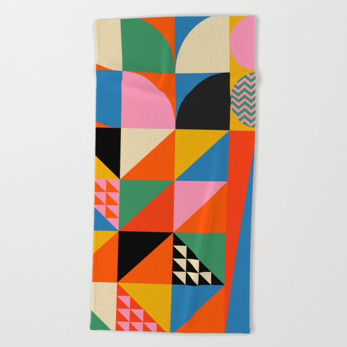 Geometric beach towel deals