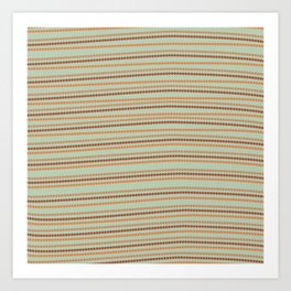 Australia pearls and lines earth colors Art Print