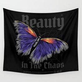 Butterfly, Beauty in the chaos Wall Tapestry