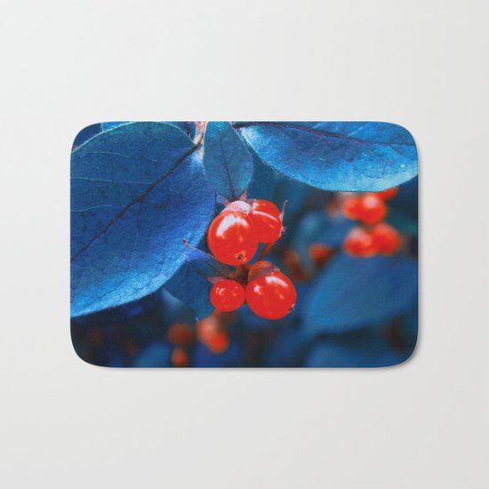 Garden Red Lamps Bath Mat