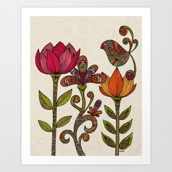 In the garden Art Print