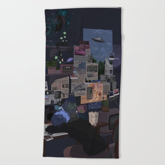 Conspiracy Theorist Beach Towel