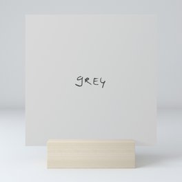 Name of color 11: grey Mini Art Print