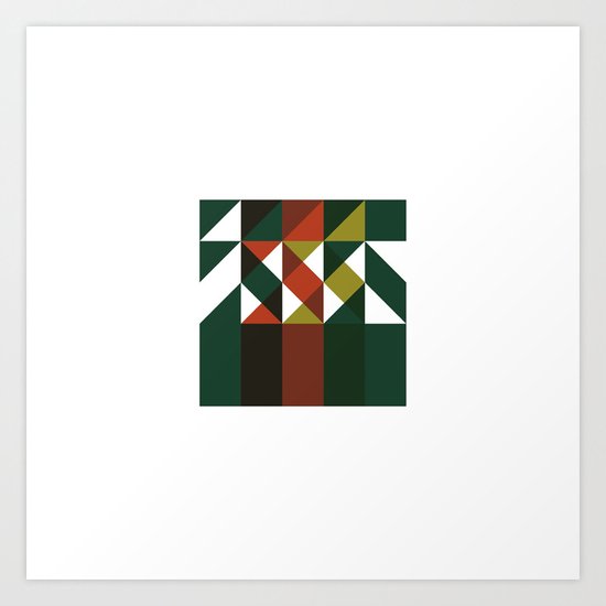 #209 Wildfire – Geometry Daily Art Print