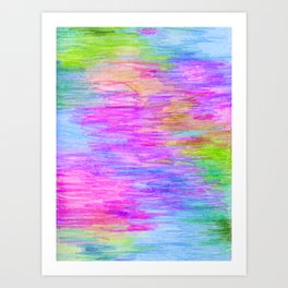 Magenta Rainbow Pastel Blend Art Print