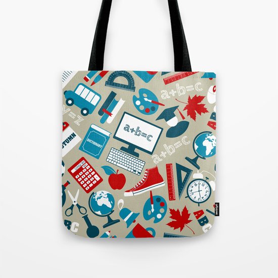 Back To School - Collage Tote Bag