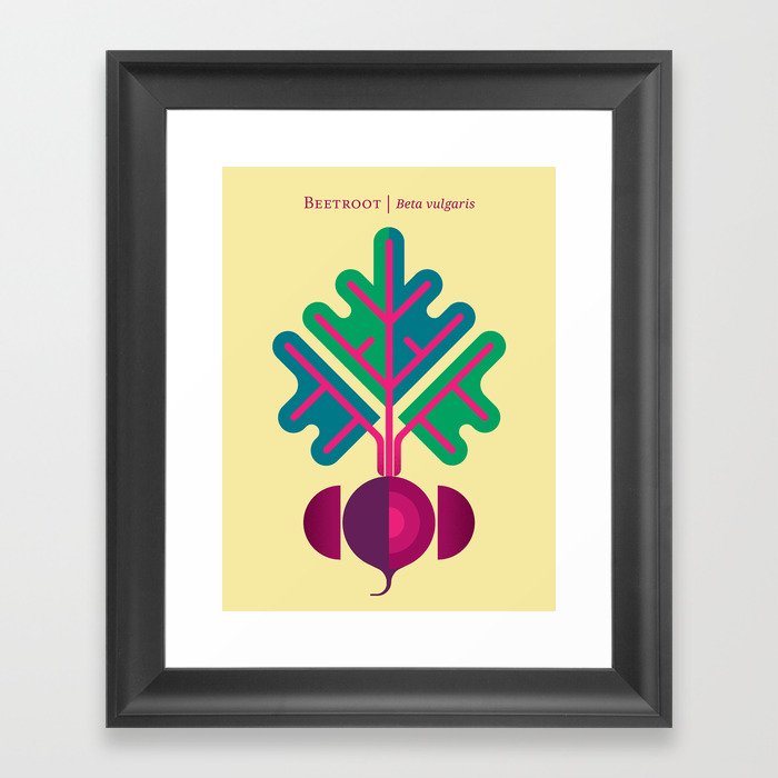 Vegetable: Beetroot Framed Art Print