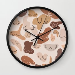 Boobs Feminine Aesthetic Art Wall Clock