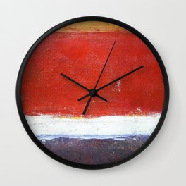 Mark Rothko Interpretation Acrylics On Paper Wall Clock