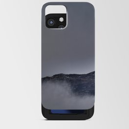 Scottish Highlands Mist Shrouded Mountain in I Art   iPhone Card Case