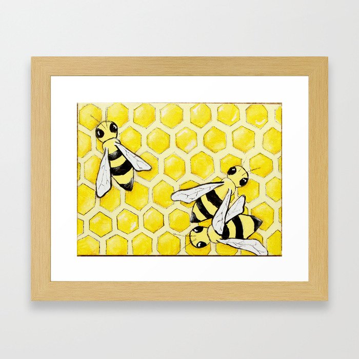 "Bees" Framed Art Print