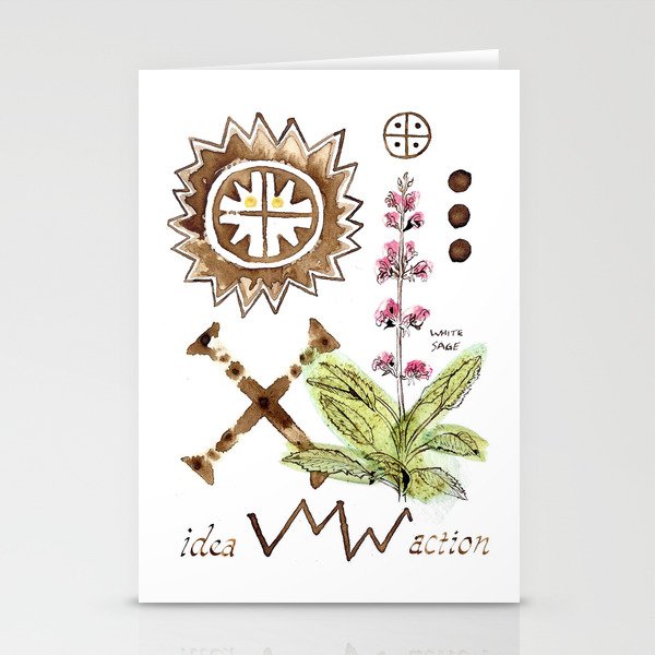 White Sage Stationery Cards