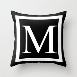 M monogram Throw Pillow