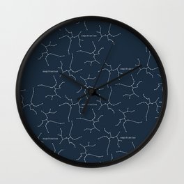 sagittarius blue Wall Clock