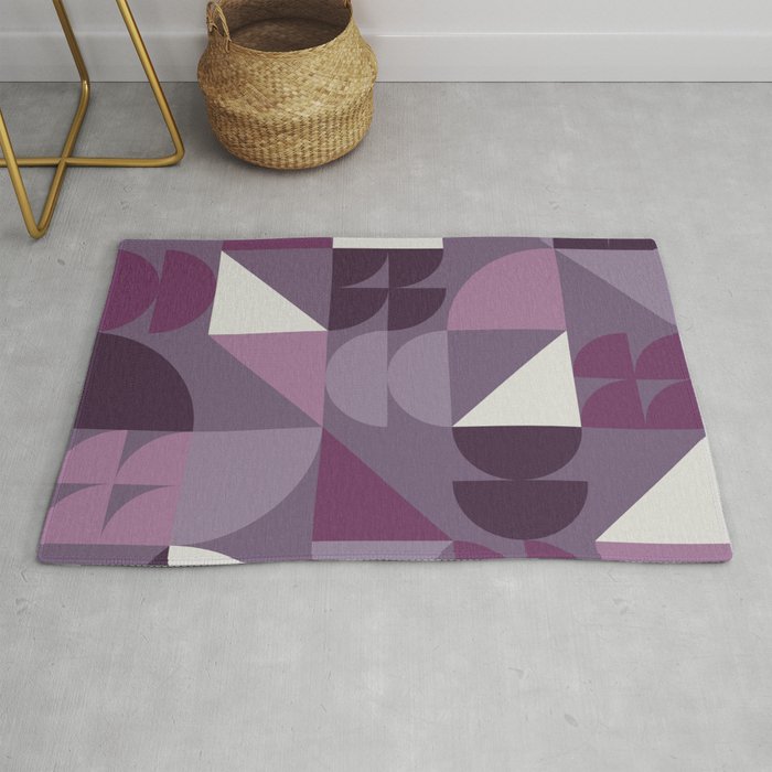 Geometrical modern classic shapes composition 25 Rug
