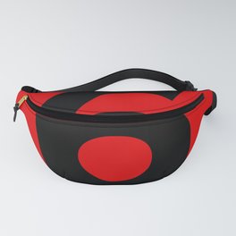 Number 6 (Black & Red) Fanny Pack