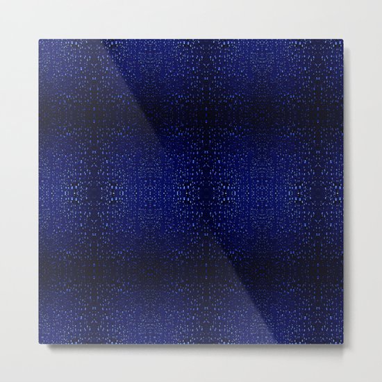 Blue rain Metal Print