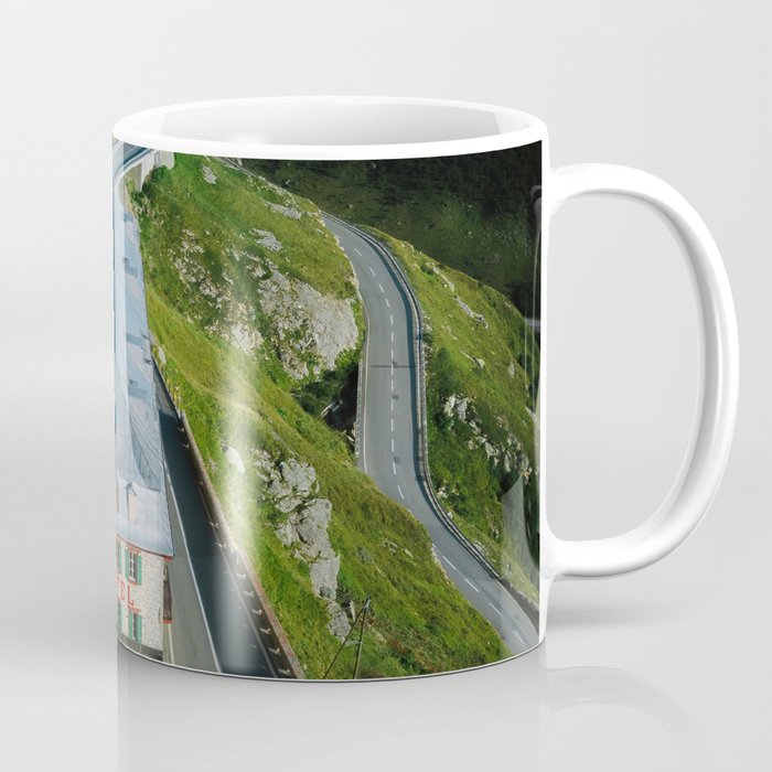 Belvedere Switzerland Mountain Pass Road – Outdoor Photography Coffee Mug