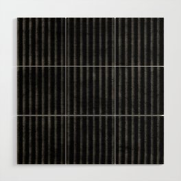 Ribbed (Black) Wood Wall Art