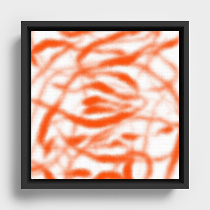 Street 4. Abstract Painting.  Framed Canvas