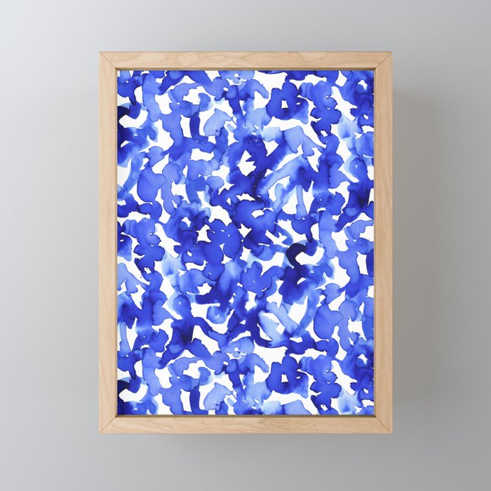 Energy Blue Framed Mini Art Print