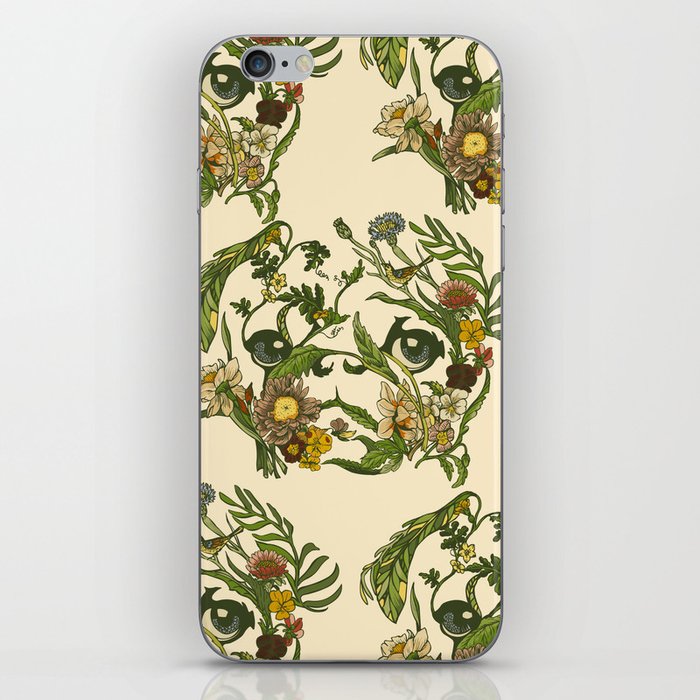 Botanical Pug iPhone Skin