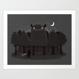 Monster Hunting Art Print