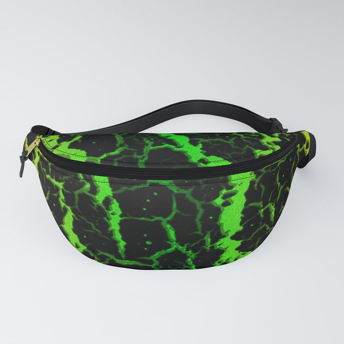 Cracked Space Lava - Lime/Green Fanny Pack