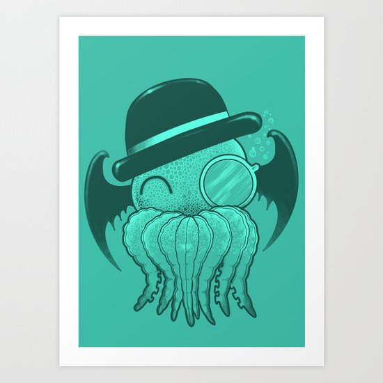 Classy Cthulhu Art Print