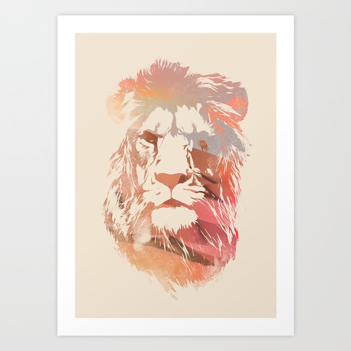 Découvrez le motif DESERT LION par Robert Farkas en affiche chez TOPPOSTER