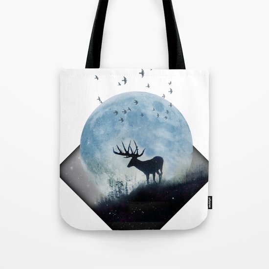 blue moon spill Tote Bag