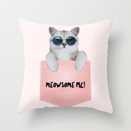 meosome me! Throw Pillow