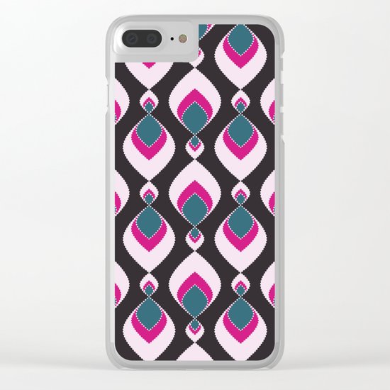 Multi-colored pattern . Clear iPhone Case