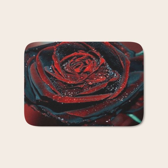 BLACK ROSE Bath Mat