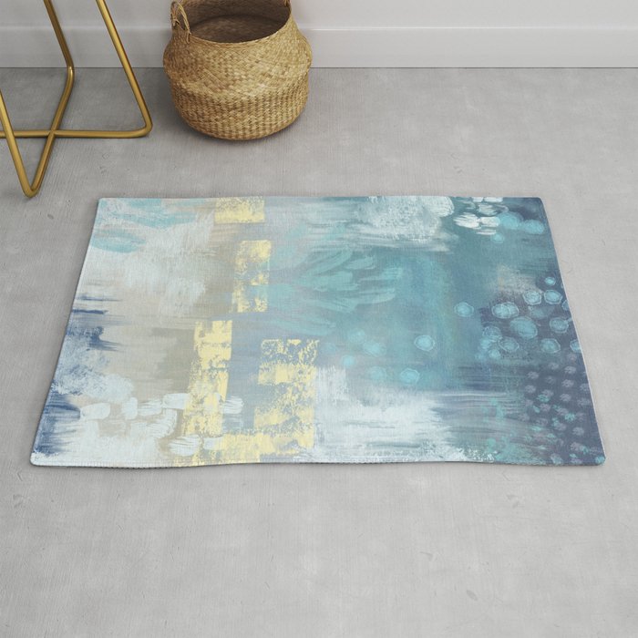 Abstract Blue Rug