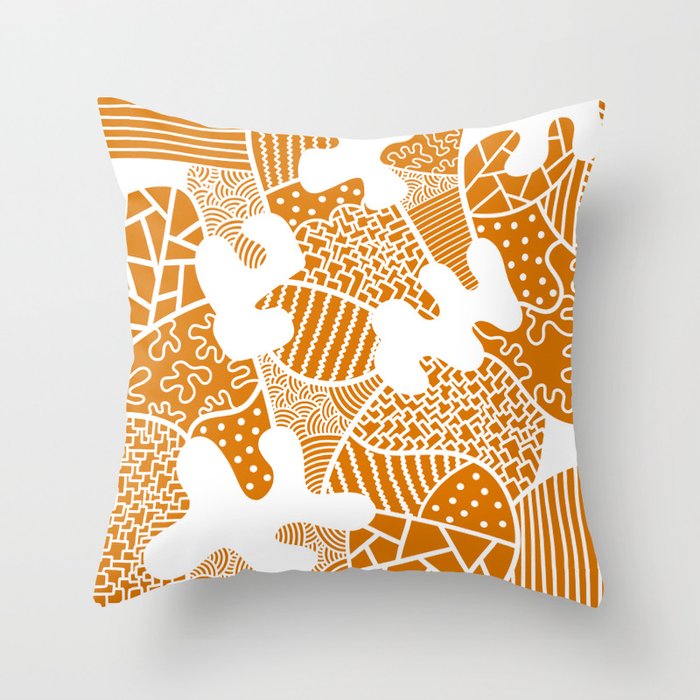 Geometrical pattern maximalist 6 Throw Pillow