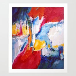 Come Down Isaiah 64 Christian Abstract Art Print