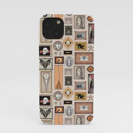 Gothic Mansion Wall of Frames (light) iPhone Case