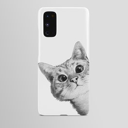 sneaky cat Android Case