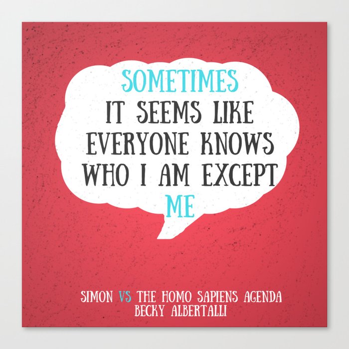 Simon Vs The Homo Sapiens Agenda Quote Canvas Print By Shouni Society6